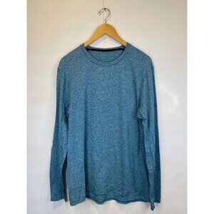 Lululemon Medium Teal Blue Aqua Drysense Mesh Long Sleeve Top GUC